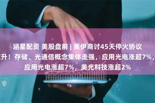 涵星配资 美股盘前 | 美伊商讨45天停火协议，三大期指集体拉升！存储、光通信概念集体走强，应用光电涨超7%，美光科技涨超2%